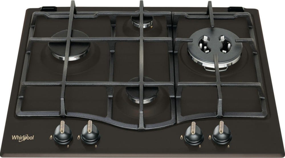 Whirlpool GMT6422AN Piano a cottura a gas cm. 60 - nero