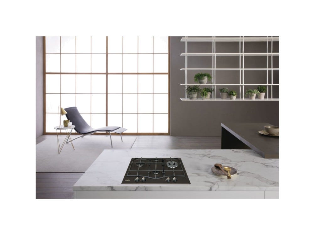 Whirlpool GMT6422AN Piano a cottura a gas cm. 60 - nero