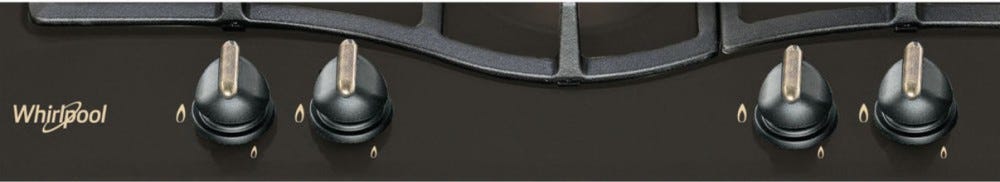 Whirlpool GMT6422AN Piano a cottura a gas cm. 60 - nero