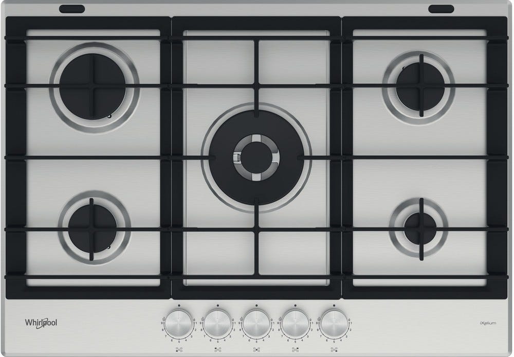 Whirlpool GMWL728IXL Piano a cottura a gas cm. 73 - inox