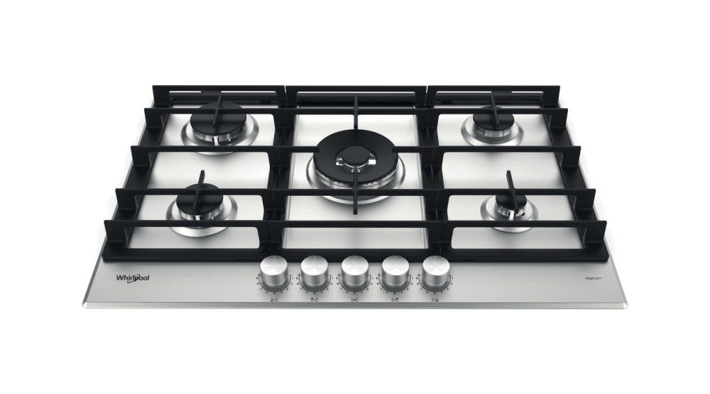 Whirlpool GMWL728IXL Piano a cottura a gas cm. 73 - inox