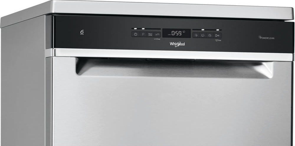 Whirlpool WFO3041PLX Lavastoviglie a libera installazione cm. 60 - 14 coperti - inox