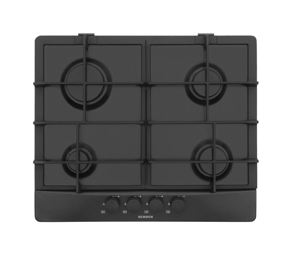 Schock Primus PC60 AVG Piano cottura a gas cm 60 - nero opaco