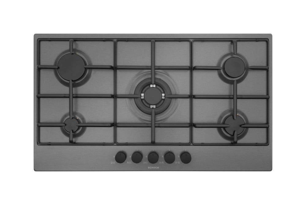 Schock Silver PC90 AV Piano cottura a gas cm 90 - asphalt