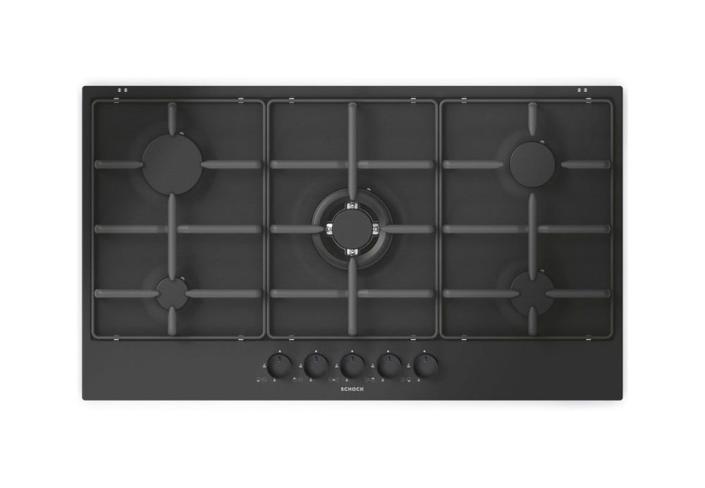 Schock Silver PC90 AV Piano cottura a gas cm 86 - nero opaco