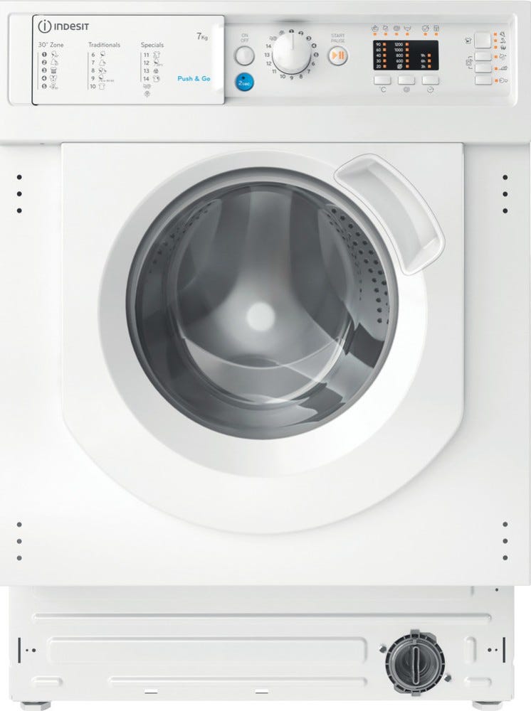 Indesit BI WMIL 71252 EU N Lavatrice da incasso cm. 60 - capacità 7 kg - bianco