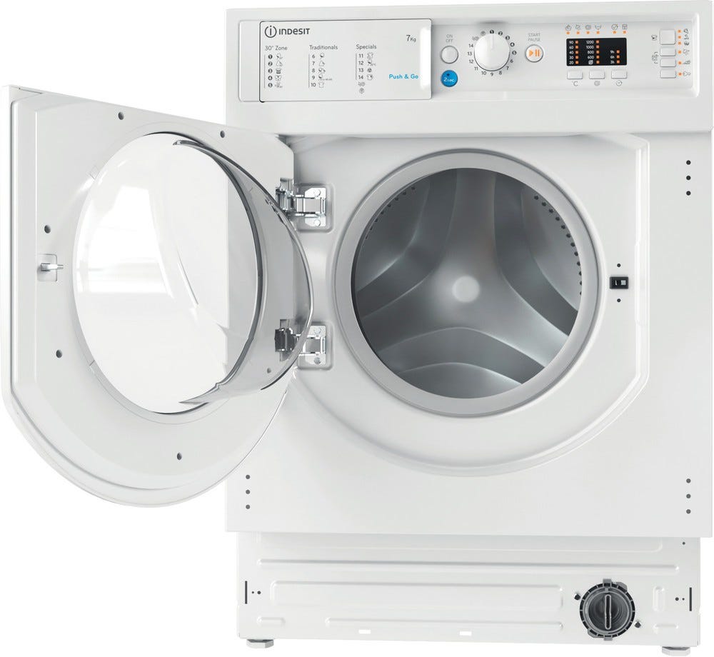Indesit BI WMIL 71252 EU N Lavatrice da incasso cm. 60 - capacità 7 kg - bianco