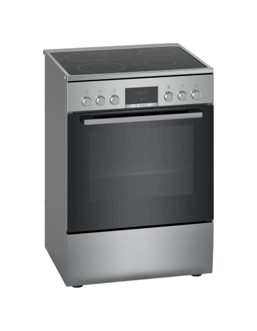 Bosch HKR39C250 4 Cucina da accosto cm 60 - 4 piastre elettriche + 1 forno elettrico - inox