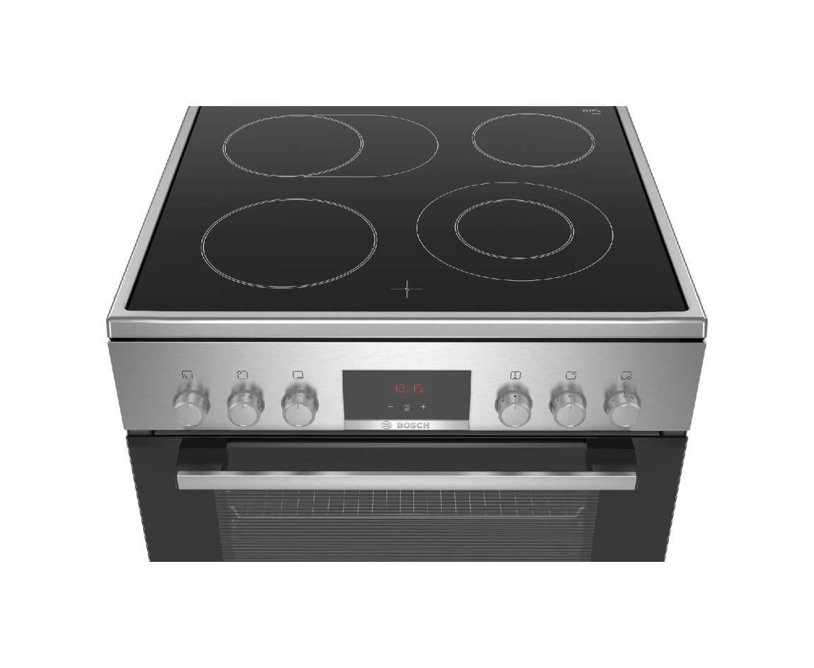 Bosch HKR39C250 4 Cucina da accosto cm 60 - 4 piastre elettriche + 1 forno elettrico - inox