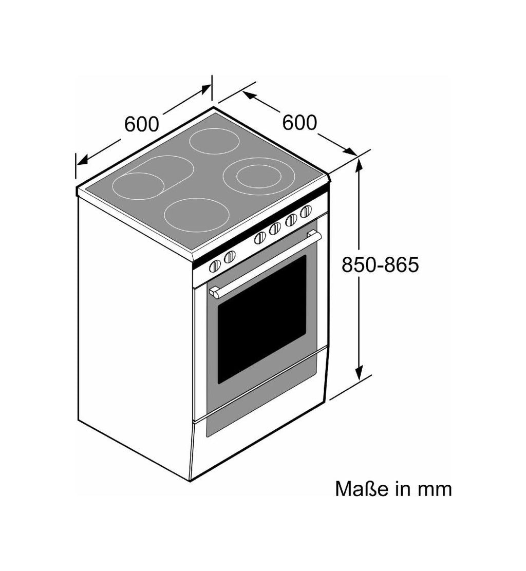 Bosch HKR39C250 4 Cucina da accosto cm 60 - 4 piastre elettriche + 1 forno elettrico - inox