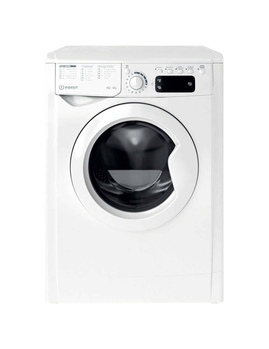 Indesit EWDE861483WITN Lavasciuga cm. 60 - lavaggio 8 kg - asciugatura 6 kg - bianco