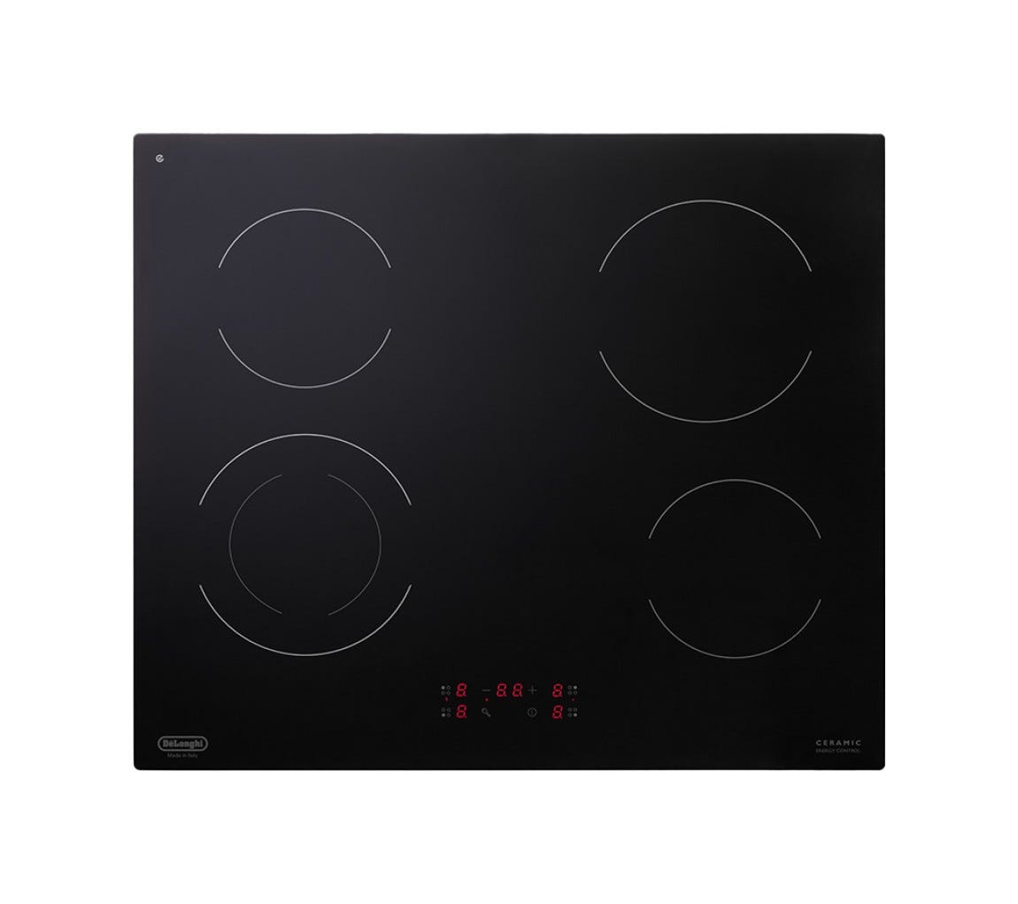 De Longhi PVC61N Piano cottura elettrico cm. 60 - vetroceramica nero