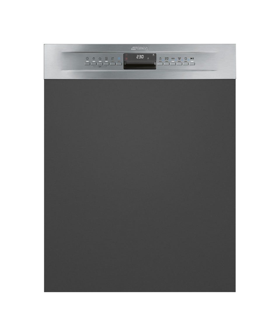 Smeg PL364CX Lavastoviglie integrata parziale cm. 60 - 13 coperti - frontalino inox antimpronta