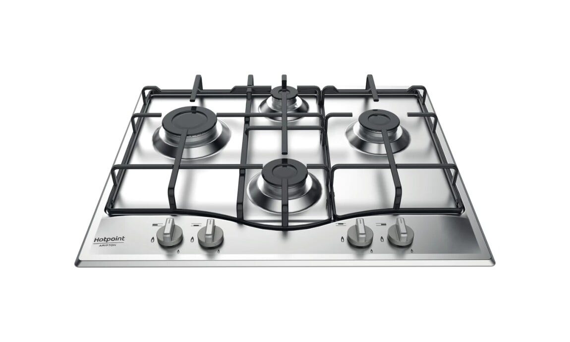 Hotpoint Ariston PCN 642 IX/HAR Piano a cottura a gas cm. 59 - inox