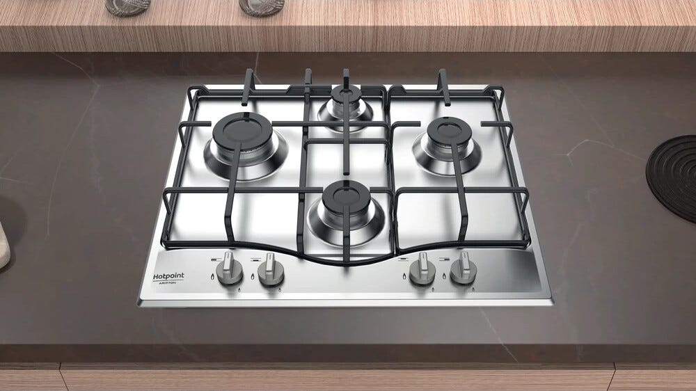 Hotpoint Ariston PCN 642 IX/HAR Piano a cottura a gas cm. 59 - inox