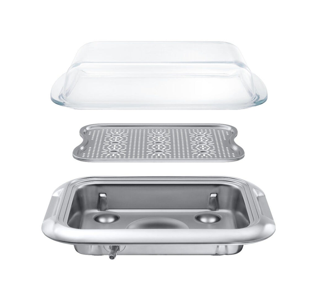 Samsung NV75T8979RK Infinite Line Forno incasso a vapore, Dual Cook, 75 litri, Wi-Fi, pulizia pirolitica, classe A+, nero lucido