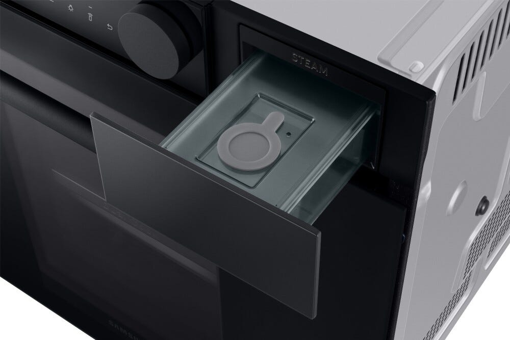 Samsung NV75T8979RK Infinite Line Forno incasso a vapore, Dual Cook, 75 litri, Wi-Fi, pulizia pirolitica, classe A+, nero lucido