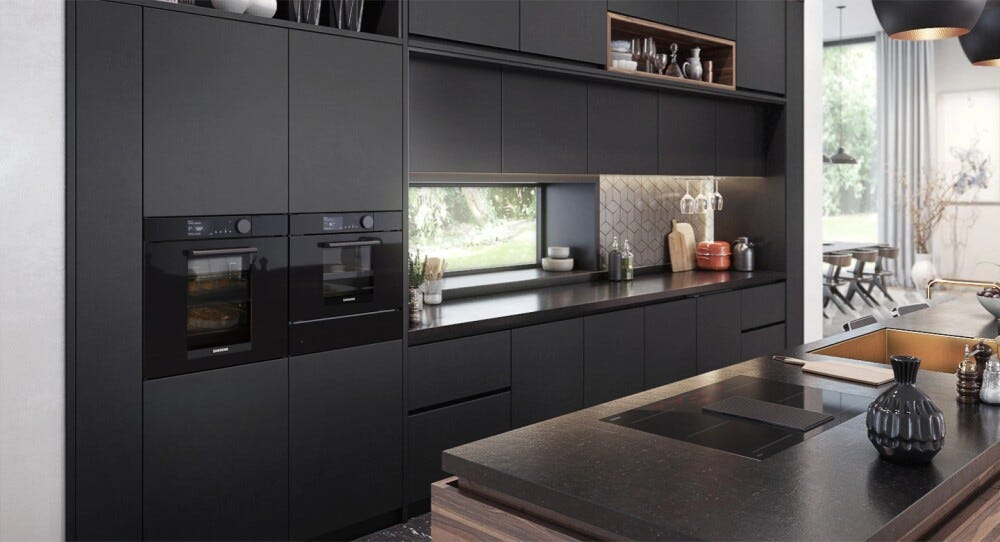 Samsung NV75T8979RK Infinite Line Forno incasso a vapore, Dual Cook, 75 litri, Wi-Fi, pulizia pirolitica, classe A+, nero lucido