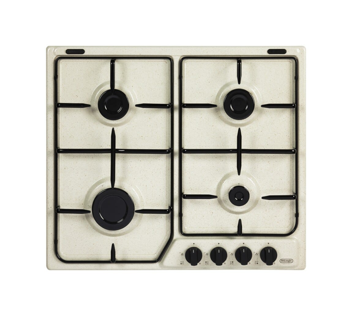 De Longhi SF46ASV Continuativi Piano a cottura a gas cm. 58 - sabbia