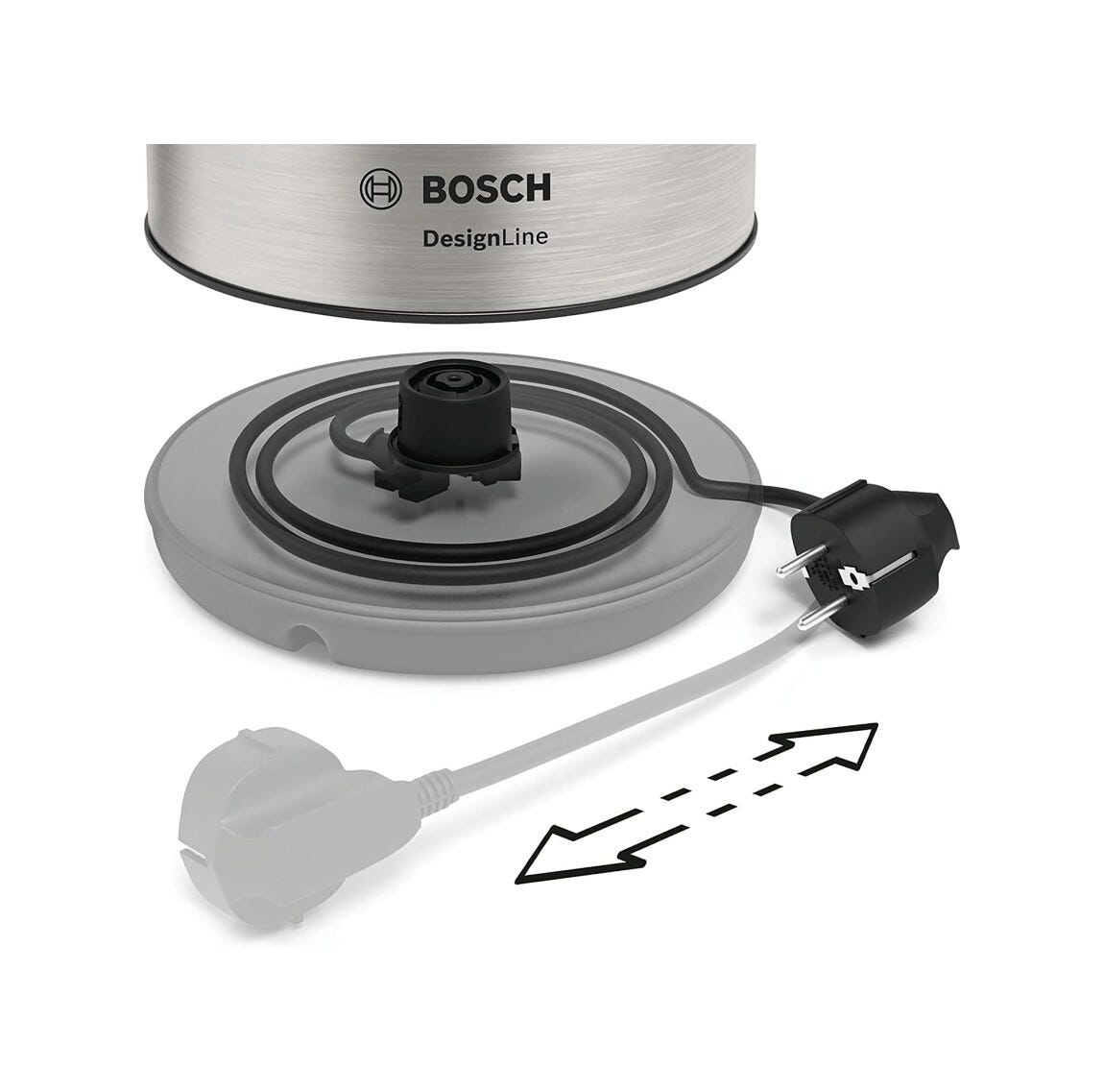 Bosch TWK3P420 DesignLine Bollitore elettrico da 1,7 l - inox