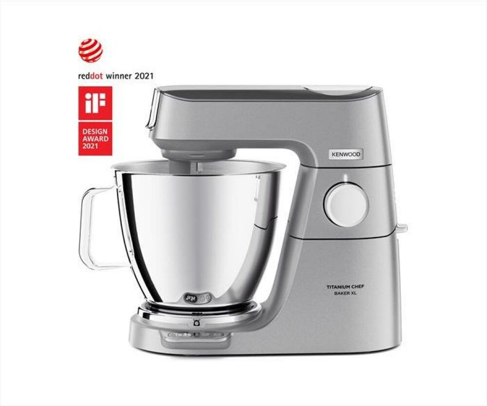 Kenwood KVL85.124SI Titanium Chef Baker XL Planetaria da 7 l - silver