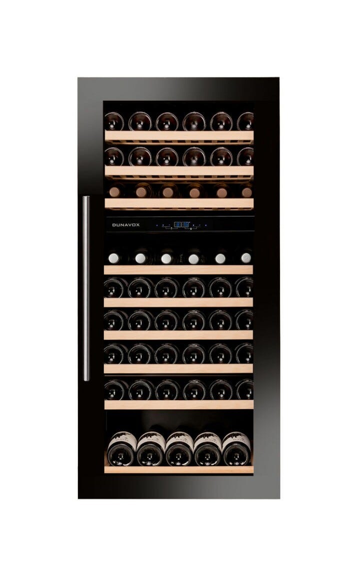 Dunavox VS-72.185DB Soul-72 Cantina vini da incasso cm. 59 - 72 bottiglie - nero