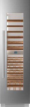 Bertazzoni WC605BRX2T Professional Cantina vini da incasso 60 cm, doppia zona, 80 bottiglie, pannelli acciaio inox