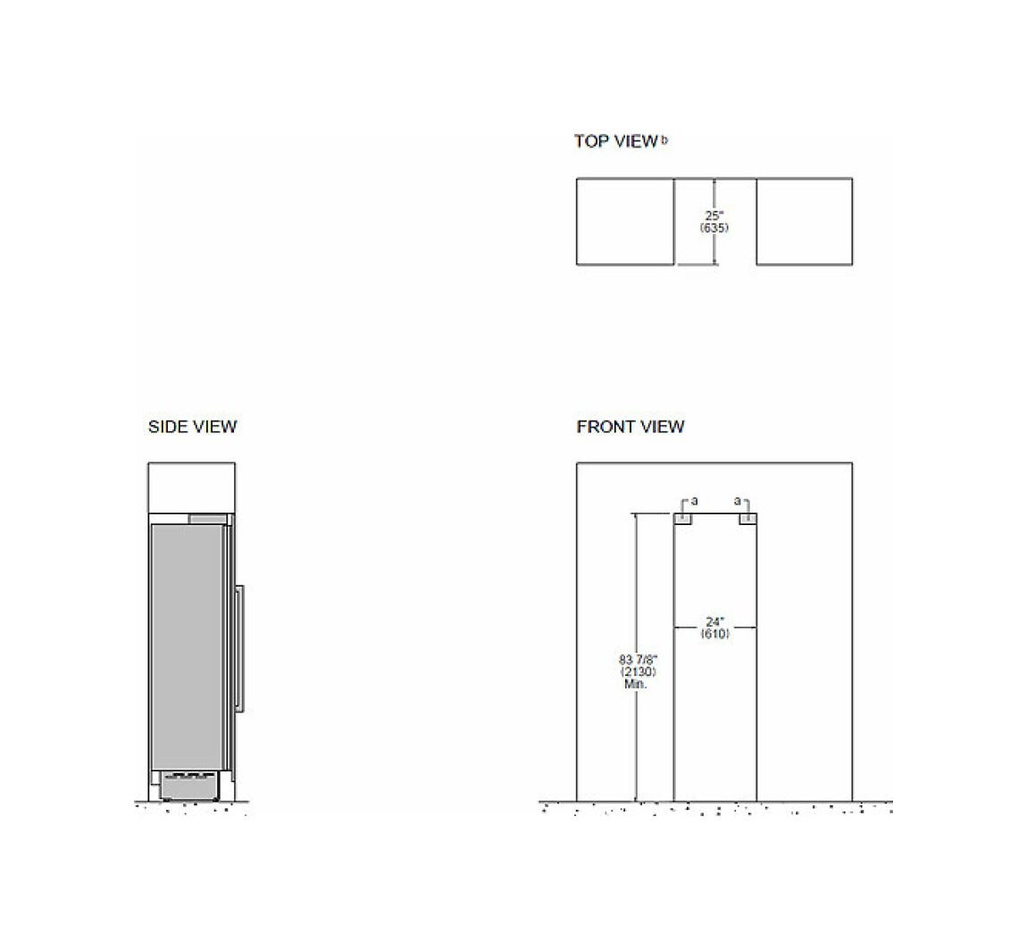 Bertazzoni WC605BRX2T Professional Cantina vini da incasso 60 cm, doppia zona, 80 bottiglie, pannelli acciaio inox