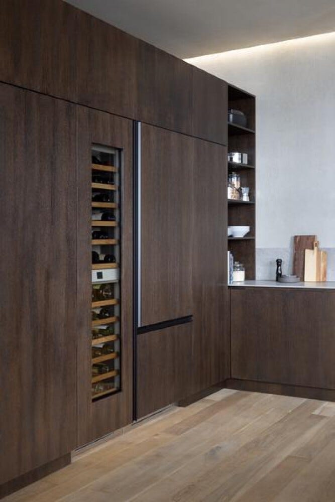 Bertazzoni WC605BLP2T Professional Cantina vini da incasso 60 cm, doppia zona, 80 bottiglie, apertura porta a sinistra, Panel Ready