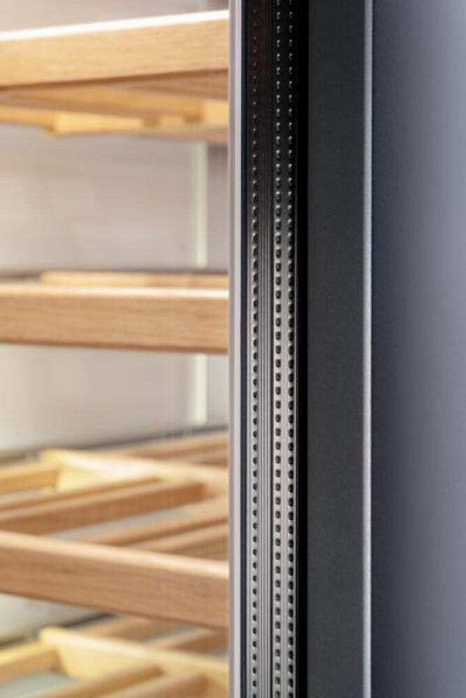 Bertazzoni WC455BRX2T Heritage Cantina vini da incasso 45 cm, doppia zona temperatura, 52 bottiglie con porta apertura dx - inox (maniglie NON incluse)