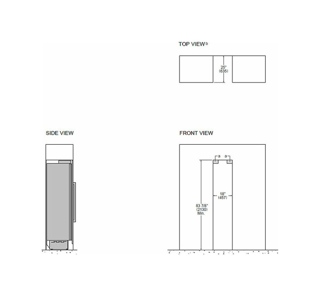 Bertazzoni WC455BRX2T Heritage Cantina vini da incasso 45 cm, doppia zona temperatura, 52 bottiglie con porta apertura dx - inox (maniglie NON incluse)