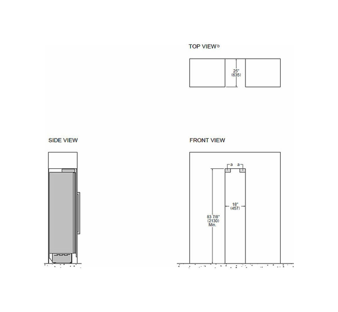 Bertazzoni WC455BRX2T Heritage Cantina vini da incasso 45 cm, doppia zona temperatura, 52 bottiglie con porta apertura dx - inox (maniglie NON incluse)