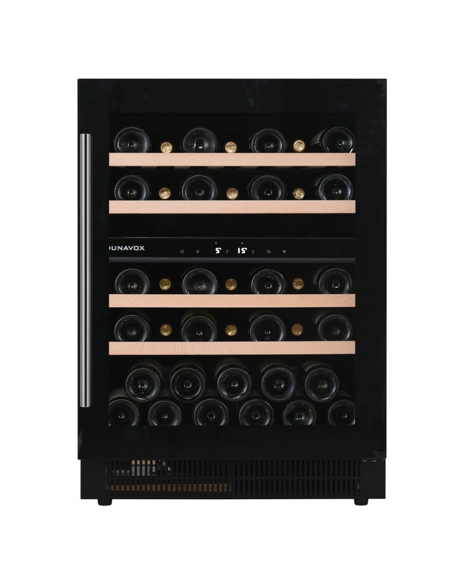 Dunavox UF-39.121DB Flow-39 Cantina vini cm. 60 - 39 bottiglie - nero