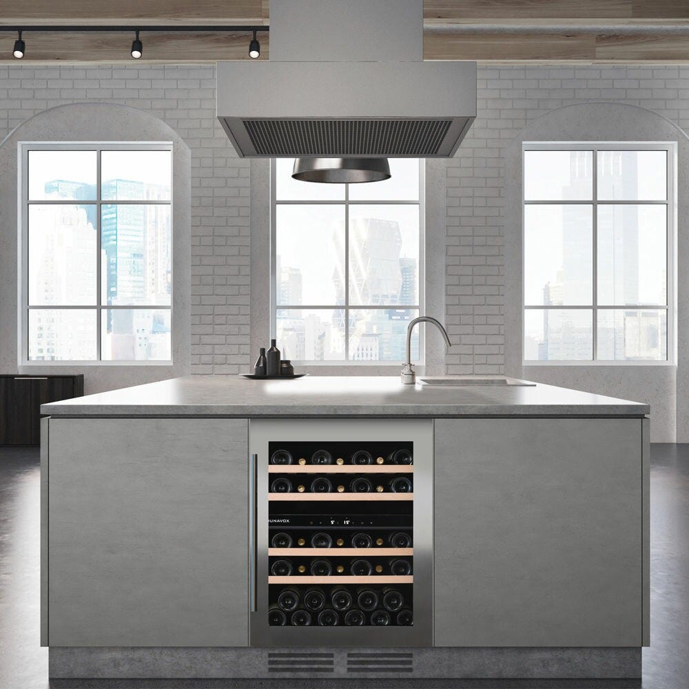 Dunavox UF-39.121DB Flow-39 Cantina vini cm. 60 - 39 bottiglie - nero