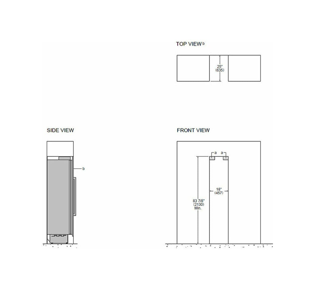 Bertazzoni WC455BRP2T Professional Cantina vini da incasso 45 cm, 52 bottiglie, doppia zona 4–18 °C, Touch & Scroll, apertura a destra, da pannellare (maniglie NON incluse)
