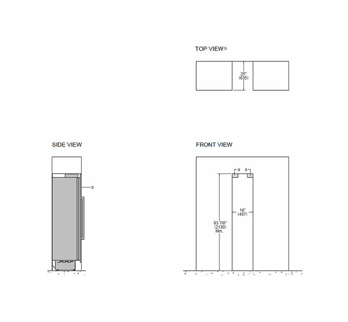 Bertazzoni WC455BLP2T Professional Cantina vini da incasso 45 cm, 52 bottiglie, doppia zona 4–18 °C, Touch & Scroll, apertura a sinistra, da pannellare (maniglie NON incluse)