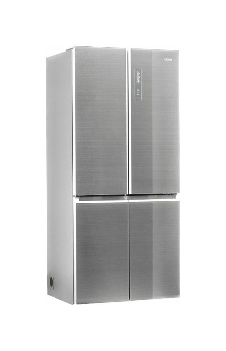 Haier HTF508DGS7 Cube 83 Serie 7 Frigorifero con congelatore 4 porte - cm. 83 h 190 - lt. 537 - silver