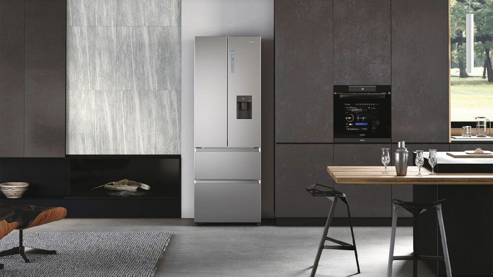 Haier B3FE788CPJW FD 70 Serie 7 Frigorifero con congelatore 4 porte - cm. 70 h 191 - lt. 458 - inox