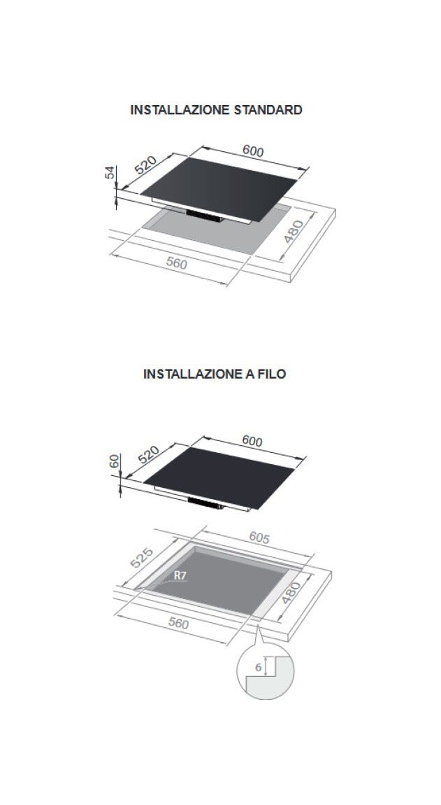 De Longhi PIB62 Design Piano cottura a induzione cm 60 - vetroceramica bianco