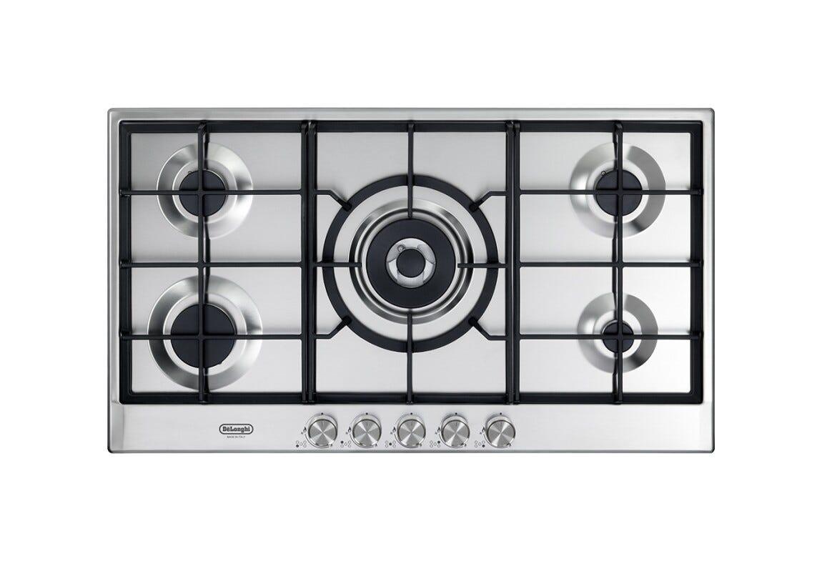 De Longhi NSL590X Life Piano a cottura a gas cm. 90 - inox