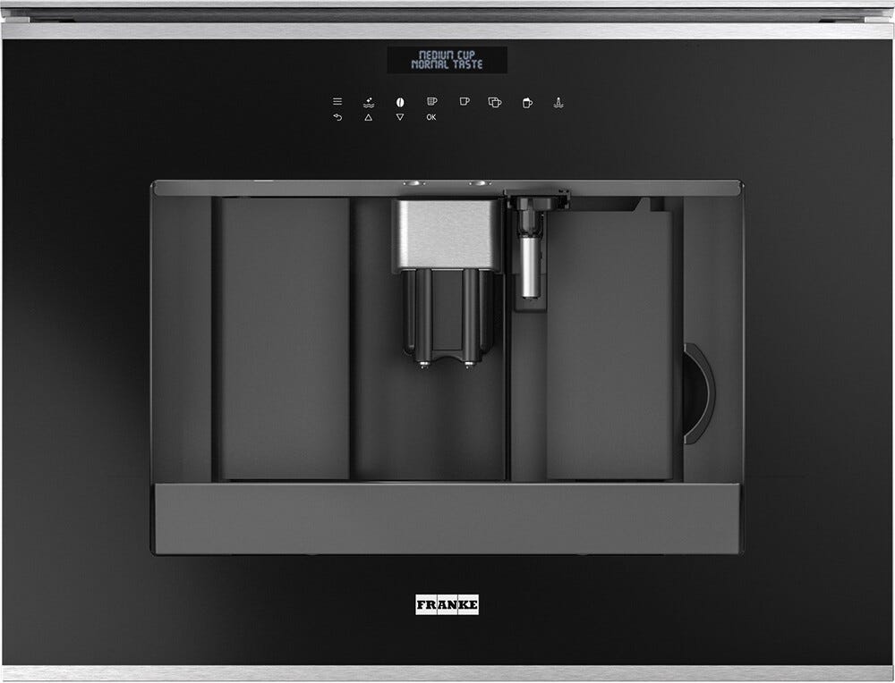 Franke FMY 45 CM XS Mythos Macchina caffè incasso cm. 60 - inox satinato/cristallo nero