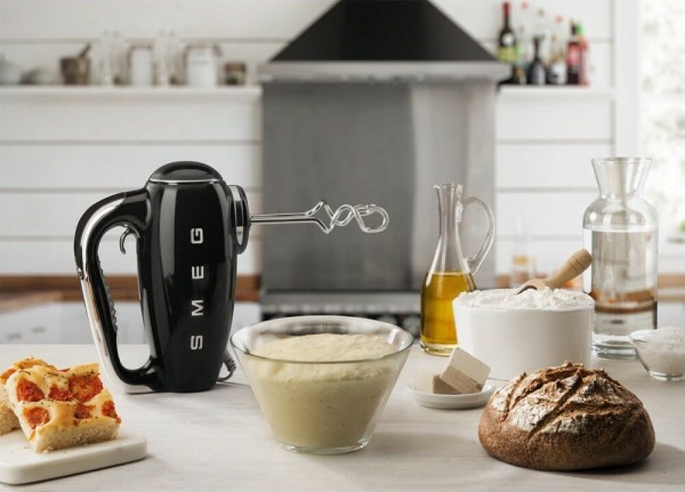 Smeg Selection PED HMF01BLEU 50's Style Sbattitore - nero Lucido