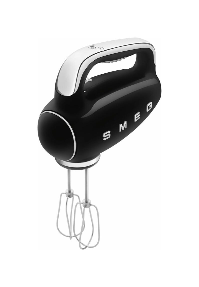 Smeg Selection PED HMF01BLEU 50's Style Sbattitore - nero Lucido