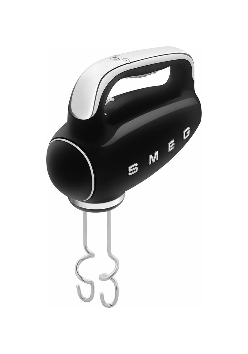 Smeg Selection PED HMF01BLEU 50's Style Sbattitore - nero Lucido