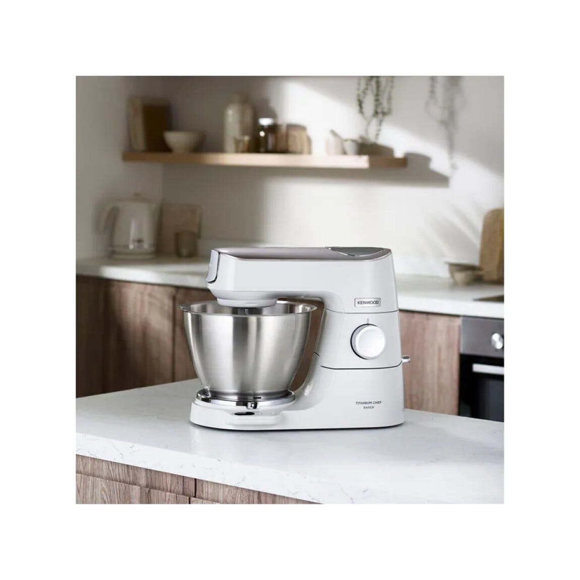 Kenwood KVL65.001WH Titanium Chef Baker XL Planetaria da 5 l - bianco