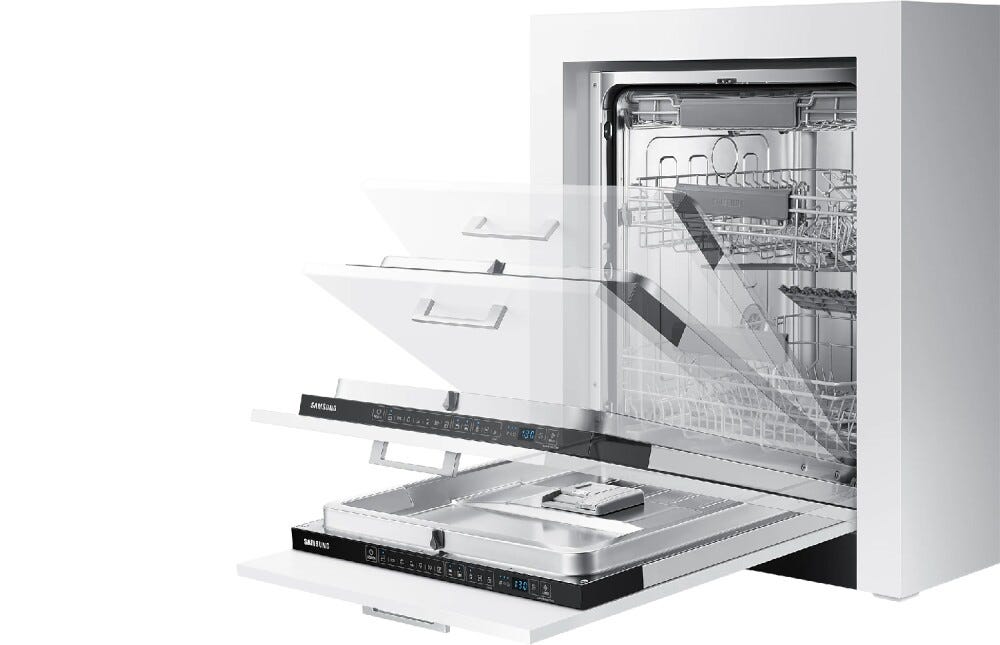 Samsung DW60A6092IB/EO Lavastoviglie integrata totale cm. 60 - 14 coperti - cerniere sliding