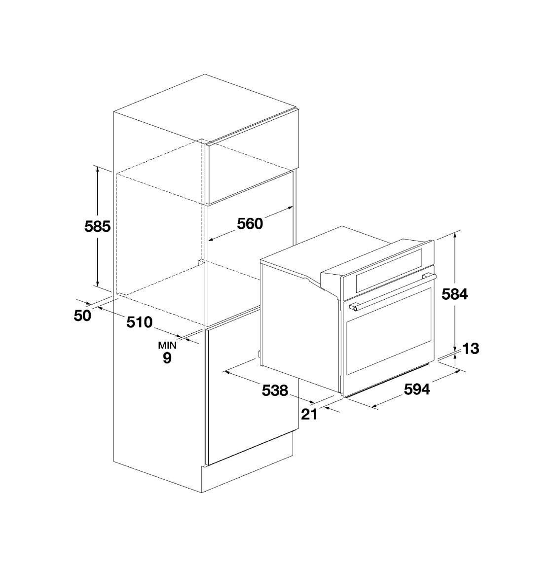 Fulgor FCOS 6215 TEM X Plano Forno elettrico cm 60 - inox