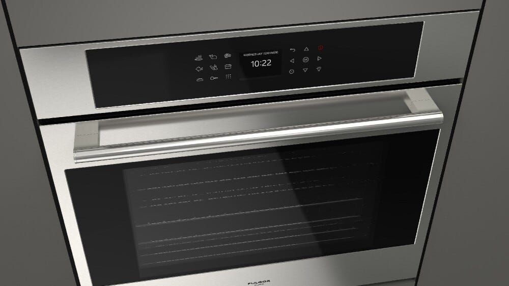 Fulgor FCPO 315 P TEM 2F X Plano in grande Forno elettrico pirolitico cm 75 - inox