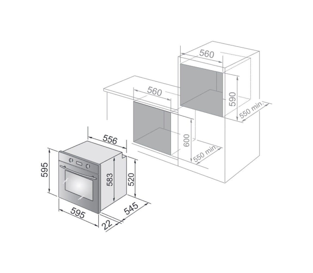 De Longhi NSM7NLPPP Life Forno combinato a vapore cm. 60 - nero
