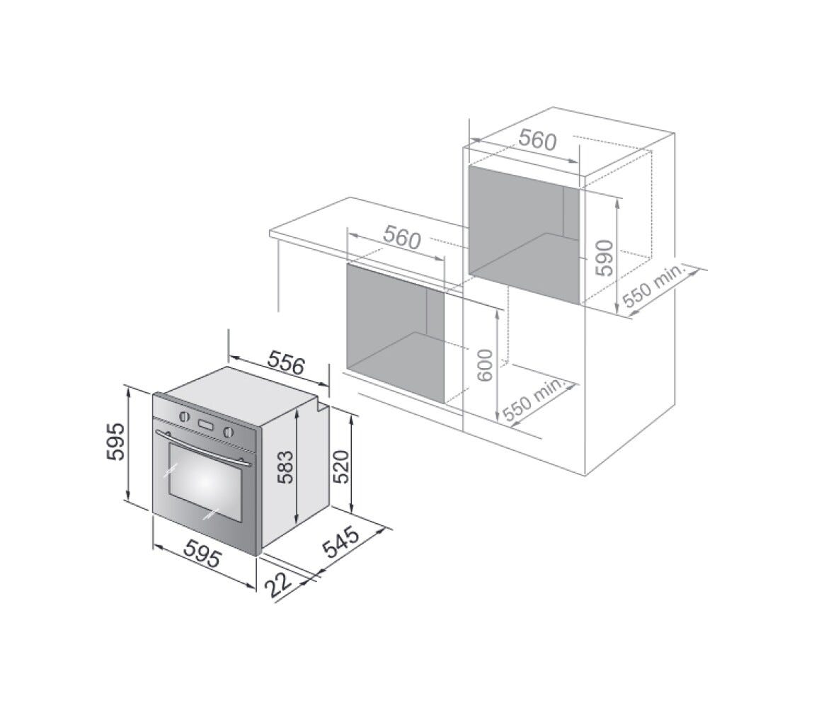 De Longhi NSM7NLPPP Life Forno combinato a vapore cm. 60 - nero